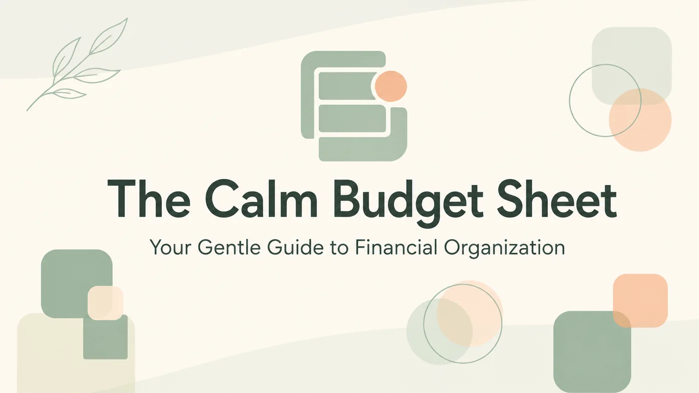 The Calm Budget Sheet product cover